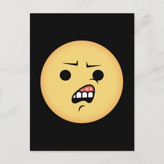WTF Emoji Postkarte (Vorderseite)