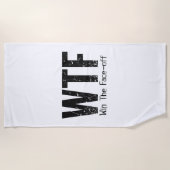 WTF: Gewinnen Sie das Gesicht (Hockey) Strandtuch (Vorderseite)