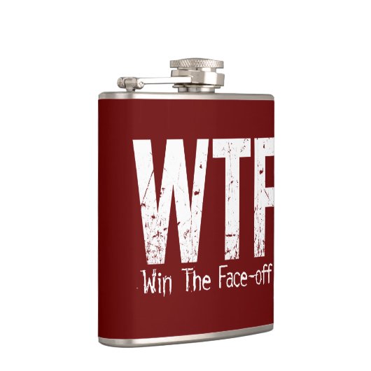 WTF: Gewinnen Sie das Gesicht-off (Hockey) Flachmann (Rechts)