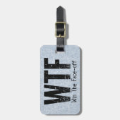 WTF: Gewinnen Sie das Gesicht-off (Hockey) Gepäckanhänger (Vorderseite vertikal)