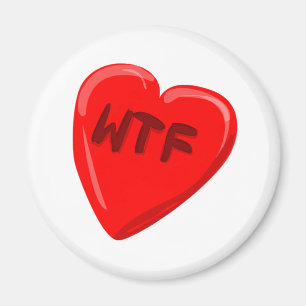 WTF Herz Magnet