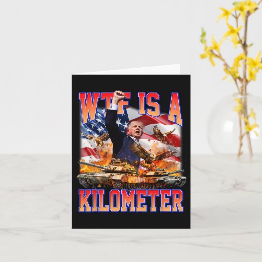 Wtf ist ein Kilometer Donald Trump, der von Trump  Karte (Gelbe Blume)