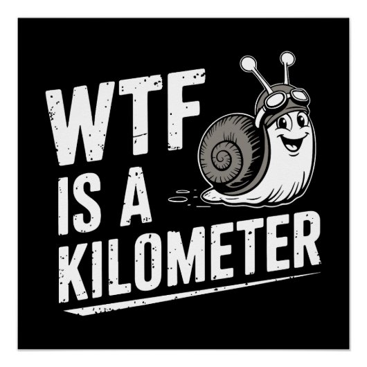 WTF ist ein Kilometer Poster (Vorderseite)