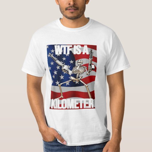 WTF ist ein Kilometer T-Shirt (Vorderseite)