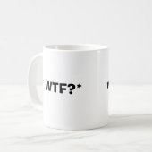 WTF? *, ist *Who der Fox? Kaffeetasse (Vorderseite Links)