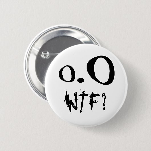 WTF? - Knopf Button (Vorne & Hinten)