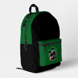 WTF läuft zurück Bedruckter Rucksack