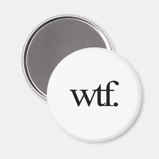 wtf Magnet (Vorderseite/Rückseite)
