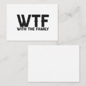 WTF mit familienfreundlichem Sommerurlaub passt au Mitteilungskarte (Vorne/Hinten)