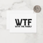 WTF mit familienfreundlichem Sommerurlaub passt au Mitteilungskarte (Vorderseite/Rückseite Beispiel)