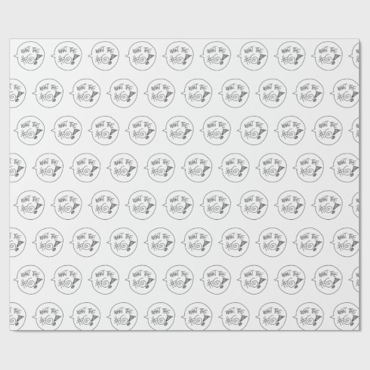 WTF-Packpapier Geschenkpapier (Flach)