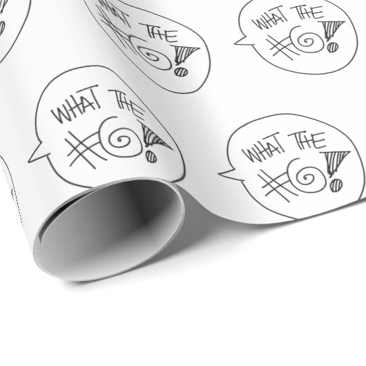 WTF-Packpapier Geschenkpapier (Rolleneckpunkt)