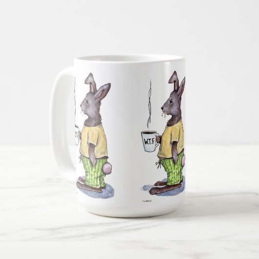 WTF Rabbit Redux mug Kaffeetasse (Vorderseite Links)