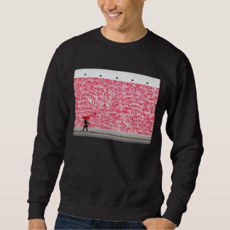 (WTF) Schwarzes grafisches Sweatshirt