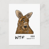 WTF Skippy! Funny Kangaroo Geschenke und Zubehör Postkarte (Vorderseite)