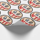 WTF Text-Kopf Geschenkpapier (Ecke)