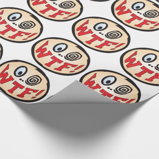 WTF Text-Kopf Geschenkpapier (Ecke)