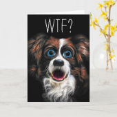 WTF? Verspäteter Geburtstag mit lustigem Karte (Gelbe Blume)