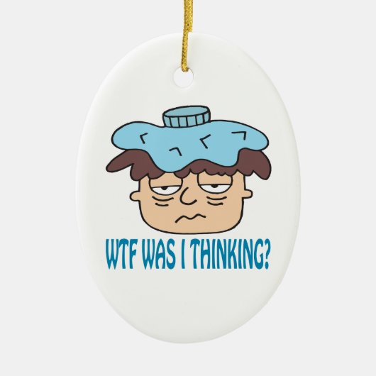 WTF war i-Denken Keramikornament (Vorne)