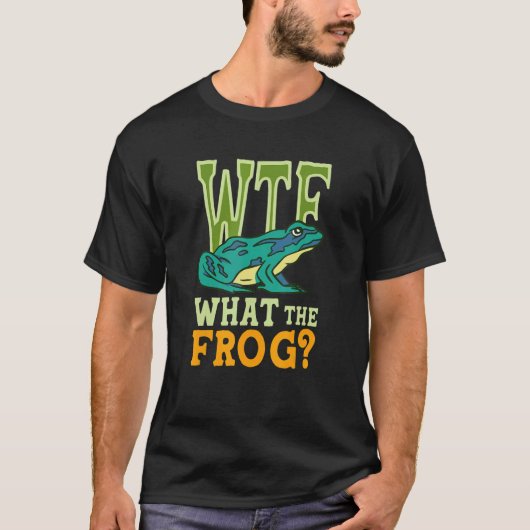 WTF Was der Frosch Amphibien T-Shirt (Vorderseite)