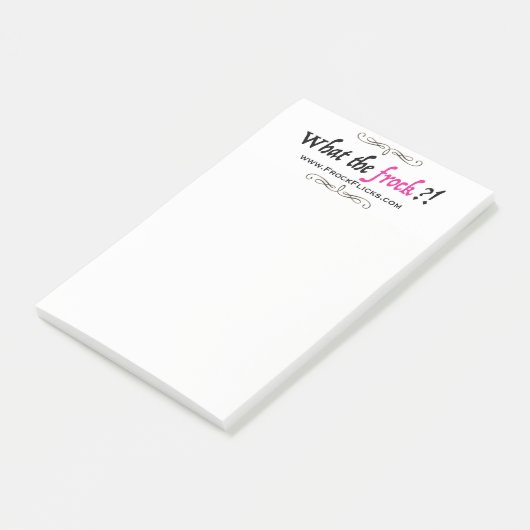 WTF?! - Was der Kittel?! - Klebrige Anmerkungen Post-it Klebezettel (angewinkelt)