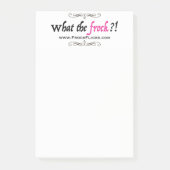 WTF?! - Was der Kittel?! - Klebrige Anmerkungen Post-it Klebezettel (Vorderseite)