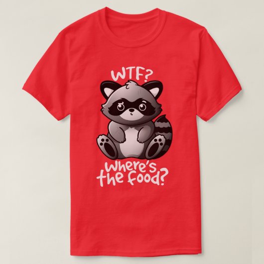 WTF-Waschbär T-Shirt (Design vorne)
