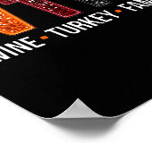 Wtf Wein Türkei Familie Funny Erntedank 1 Poster (Ecke)