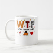 WTF Weine Türkei FamilienKariertes Shirt Funny Tha Kaffeetasse (Links)