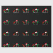 WTF Where The Fun Funny Christmas for Mens Womens Geschenkpapier (Flach)
