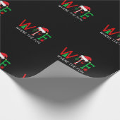 WTF Where The Fun Funny Christmas for Mens Womens Geschenkpapier (Ecke)