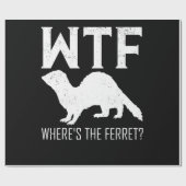 WTF Where's The Ferret Animal Gift Geschenkpapier (Flach)