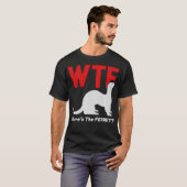 WTF Wheres the Ferret Funny Ferrets Animal T-Shirt (Vorne ganz)