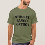 WTF Whiskey Tango Foxtrot T-Shirt<br><div class="desc">Das NATO Phonetische Alphabet Showcase Projekt ist eine schöne Darstellung des NATO-phonetischen Alphabets, auch bekannt als das Internationale Radiotelefonie-Spelling Alphabet. Es ist das am häufigsten verwendete Rechtschreibalphabet in der Funktelefonie, wobei Codes akrophonisch Buchstaben des englischen Alphabets zugeordnet werden. Im Rahmen dieser Initiative wurden den 26 Buchstaben des englischen Alphabets alphabetisch...</div>