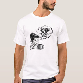 WTF Whisper - Funny Retro Cartoon Design für immer T-Shirt