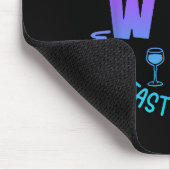 Wtf Wine Tasting Friends Drinking Funny Saying Quo Mousepad (Ecke)