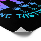 Wtf Wine Tasting Friends Drinking Funny Saying Quo Poster (Ecke)
