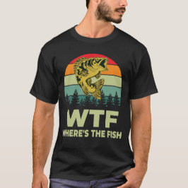 WTF, wo der Fisch Funny Fishing ein Geschenk macht T-Shirt