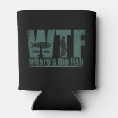 WTF, wo der Fisch lustig ist Dosenkühler (Rückseite)
