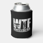 WTF, wo der Fisch lustig ist Dosenkühler (Kanne Rückseite)