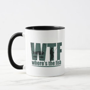 WTF, wo der Fisch lustig ist Tasse