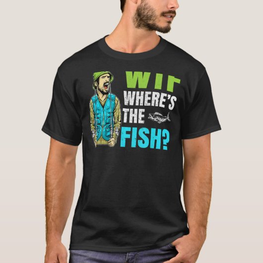 Wtf, wo die Erklärung des Fischfangs vorliegt T-Shirt (Vorderseite)