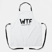 WTF Wo ist das Essen? Schürze (Vorderseite)