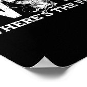 Wtf - Wo ist das Fish Funny Fishing-Geschenk? Poster (Ecke)