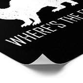 WTF Wo ist das Tiergeschenk des Frettchen? Poster (Ecke)