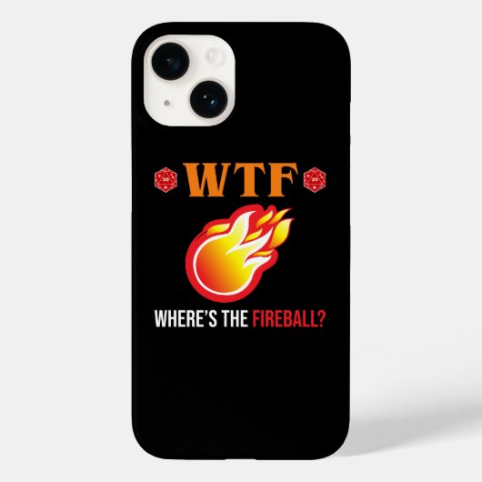 WTF - Wo ist der Feuerball? Case-Mate iPhone Hülle (Rückseite)