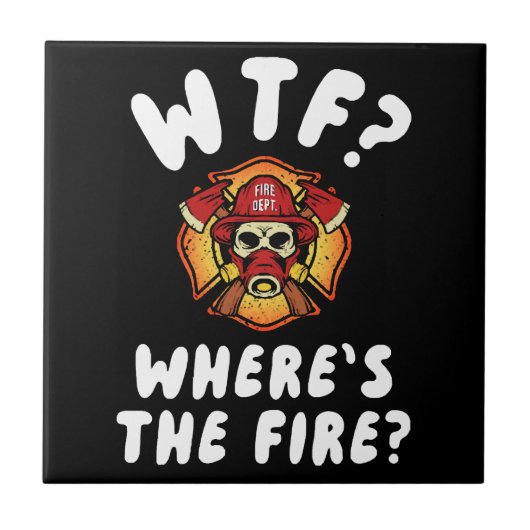 WTF Wo ist der Feuerwehrmann? Fliese (Vorderseite)