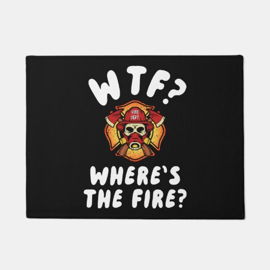 WTF Wo ist der Feuerwehrmann? Fußmatte (Vorderseite)