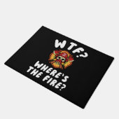 WTF Wo ist der Feuerwehrmann? Fußmatte (Schrägansicht)