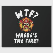WTF Wo ist der Feuerwehrmann? Geschenkpapier (Flach)